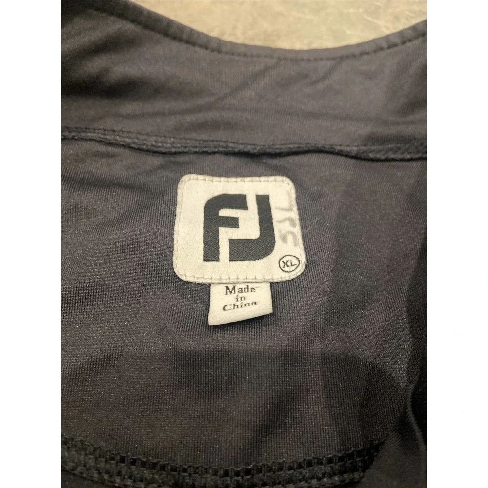 Women's FootJoy Full Zip Golf Leisure Mock Neck Jacket Size XL Black - Picture 3 of 11